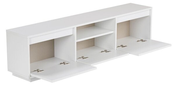 Bílý TV stolek 160x42x30 cm Sentinel – Kalune Design
