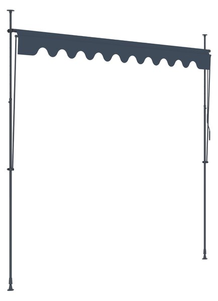 Markýza BestBerg BBSU-350CG / 350 x 150 cm / šedá