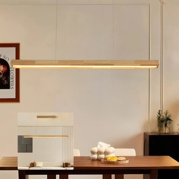 Brilagi - LED Lustr na lanku UMEA WOOD LED/30W/230V 120 cm dřevo