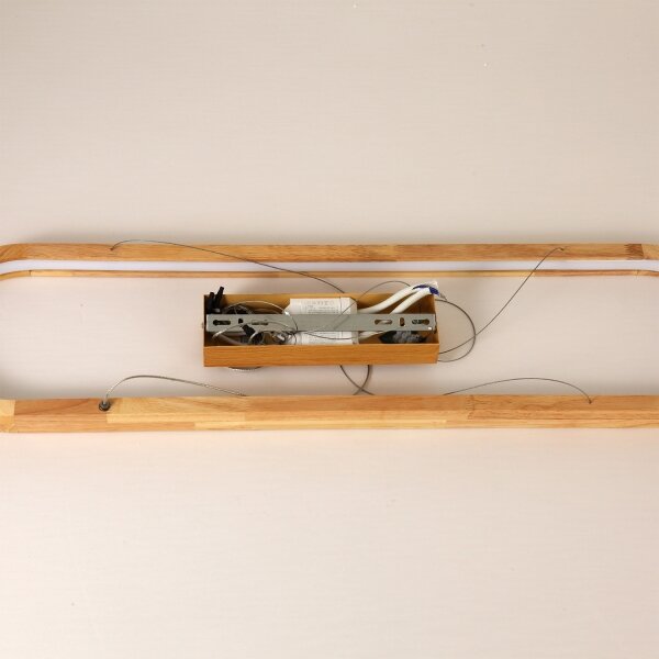 Brilagi - LED Lustr na lanku UMEA WOOD LED/40W/230V 90x22 cm dřevo