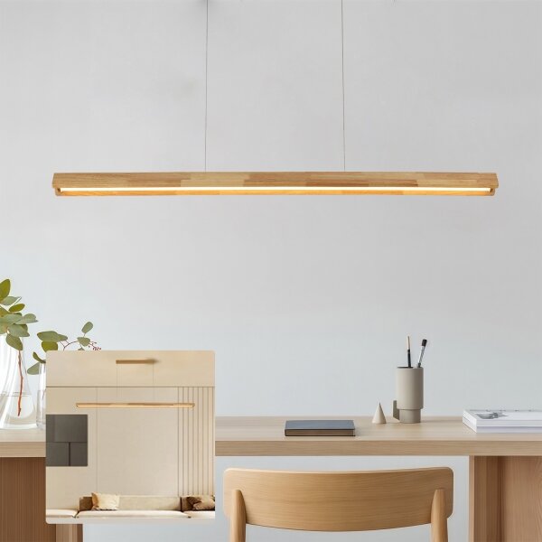 Brilagi - LED Lustr na lanku UMEA WOOD LED/40W/230V 150 cm dřevo