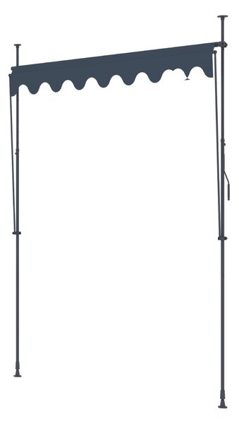 Markýza BestBerg BBSU-250CG / 250 x 150 cm / šedá