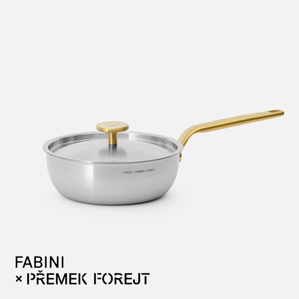 Fabini Kónický rendlík FABINI & Forejt, ø 20 cm (1,5 l) - Nerezový beznýtový rendlík z vícevrstvé nerezové oceli s poklicí