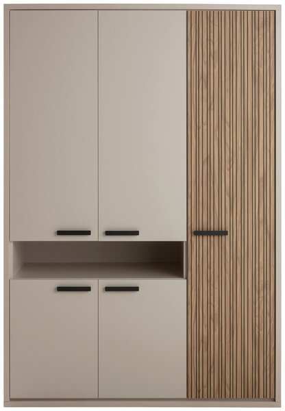 ŠATNÍ SKŘÍŇ S OTOČNÝMI DVEŘMI, kašmírová, 147/217/63 cm Xora - Šatní skříně