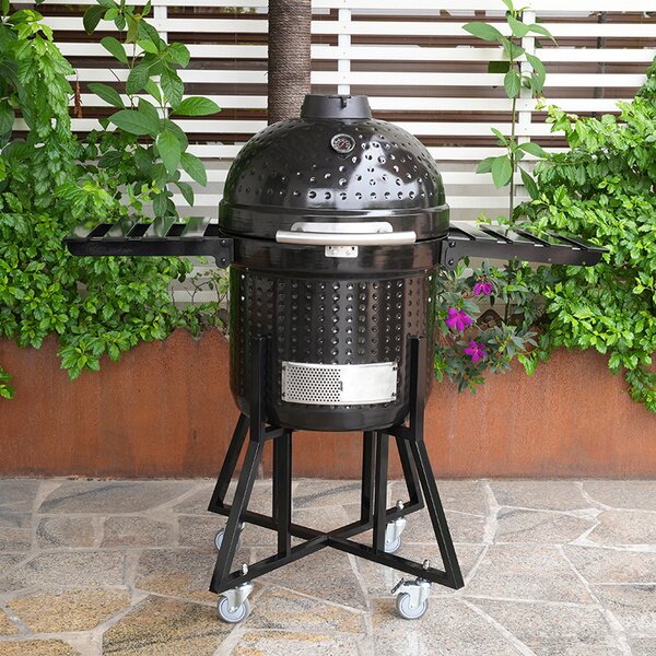 Kamado udící BBQ gril BestBerg BBBQ-10B / Ø 46 cm / černá