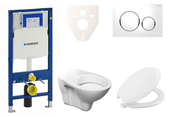 Cenově zvýhodněný závěsný WC set Geberit do lehkých stěn / předstěnová montáž+ WC S-Line S-line Pro 111.300.00.5NR4