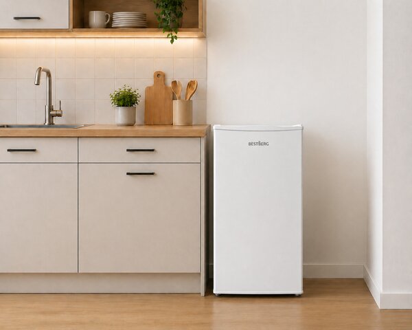 Chladnička BestBerg BBFR-95XW / 84 l / LED osvětlení / bílá