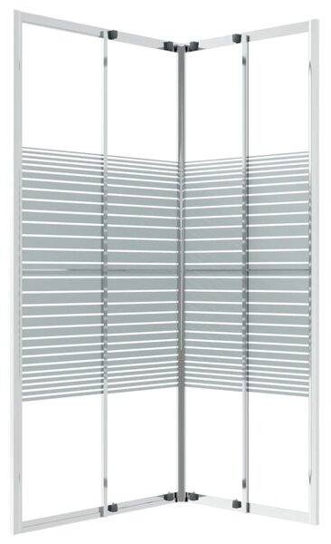 Sprchová zástěna BestBerg 150763 / 90 × 70 × 180 cm / stříbrná/transparentní