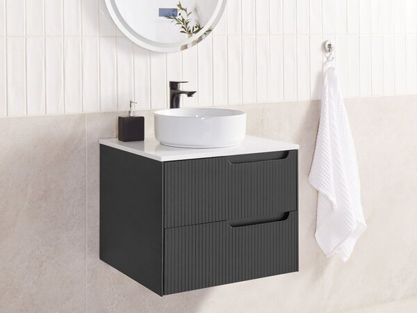 Nástěnná skříňka pod umyvadlo QUINTELA 60 cm Černá