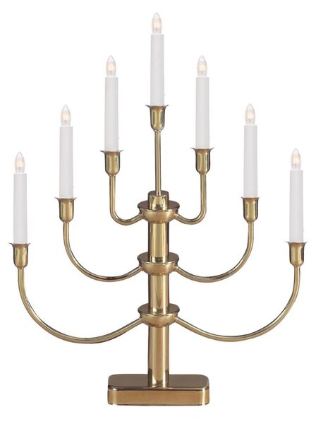 Markslöjd 704415 - Vánoční svícen GYLLING 7xE10/3W/230V zlatá