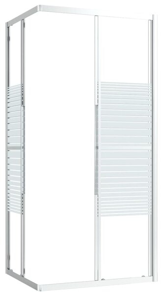 Sprchová zástěna BestBerg 150763 / 90 × 70 × 180 cm / stříbrná/transparentní