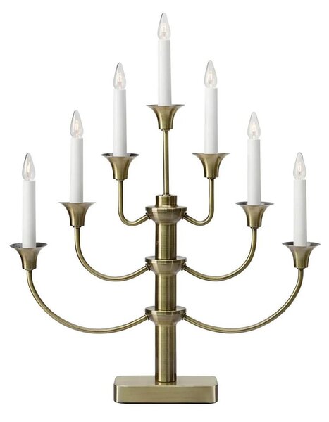 Markslöjd 706282 - Vánoční svícen GYLLING 7xE10/3W/230V mosaz