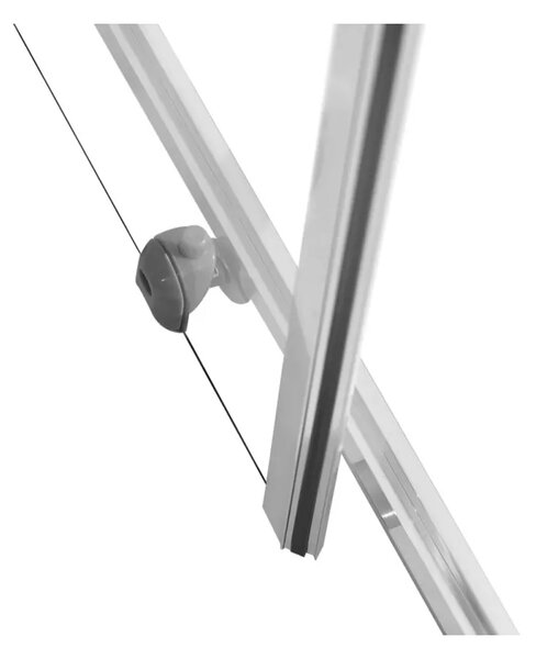 Sprchová zástěna BestBerg 150766 / 80 × 80 × 180 cm / stříbrná/transparentní
