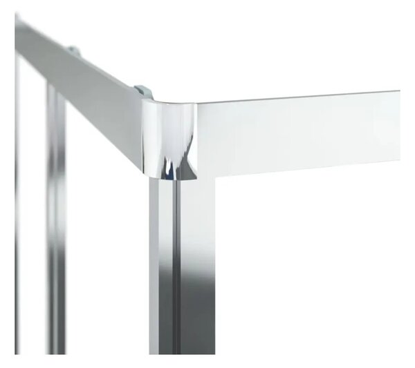 Sprchová zástěna BestBerg 150766 / 80 × 80 × 180 cm / stříbrná/transparentní