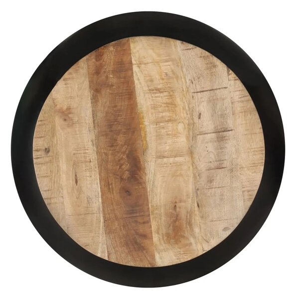 Konferenční stolek BestBerg 323533 / 68 x 68 x 30 cm / černá/dřevo