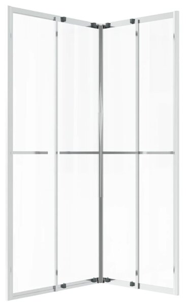 Sprchová zástěna BestBerg 150759 / 90 × 70 × 180 cm / stříbrná/transparentní