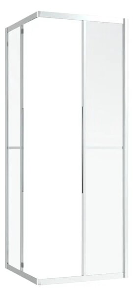 Sprchová zástěna BestBerg 150757 / 80 × 70 × 180 cm / stříbrná/transparentní