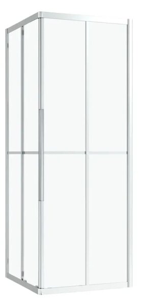 Sprchová zástěna BestBerg 150757 / 80 × 70 × 180 cm / stříbrná/transparentní