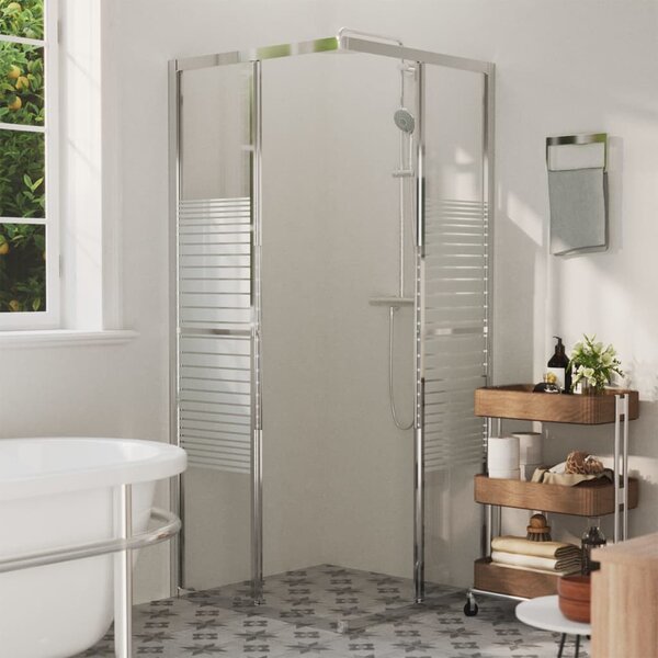 Sprchová zástěna BestBerg 150762 / 80 × 80 × 180 cm / stříbrná/transparentní