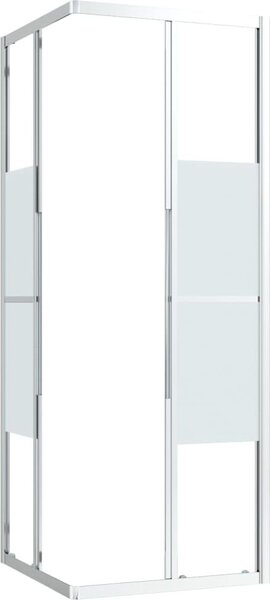 Sprchová zástěna BestBerg 150764 / 70 × 70 × 180 cm / stříbrná/transparentní