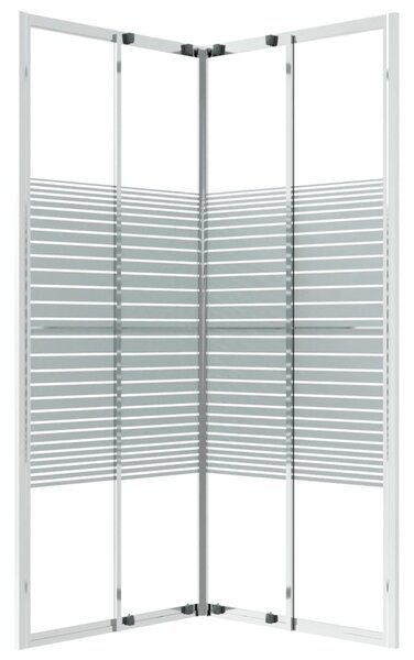 Sprchová zástěna BestBerg 150762 / 80 × 80 × 180 cm / stříbrná/transparentní