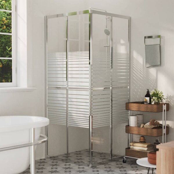 Sprchová zástěna BestBerg 150762 / 80 × 80 × 180 cm / stříbrná/transparentní