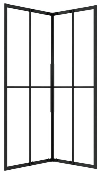 Sprchová zástěna BestBerg 150773 / 80 × 70 × 180 cm / černá/transparentní