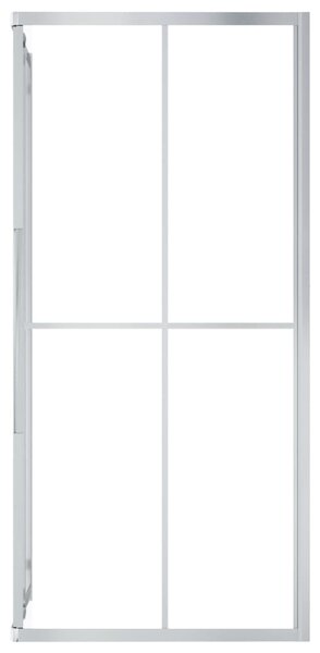Sprchová zástěna BestBerg 150759 / 90 × 70 × 180 cm / stříbrná/transparentní