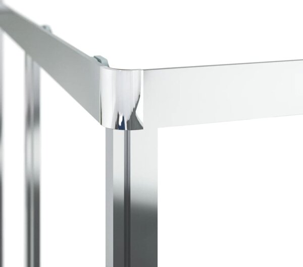 Sprchová zástěna BestBerg 150762 / 80 × 80 × 180 cm / stříbrná/transparentní