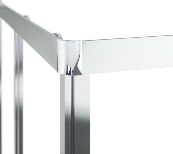 Sprchová zástěna BestBerg 150764 / 70 × 70 × 180 cm / stříbrná/transparentní