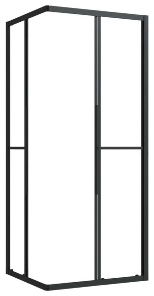Sprchová zástěna BestBerg 150773 / 80 × 70 × 180 cm / černá/transparentní
