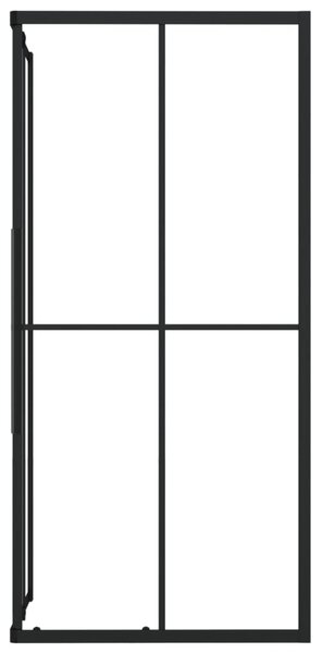 Sprchová zástěna BestBerg 150775 / 90 × 70 × 180 cm / černá/transparentní