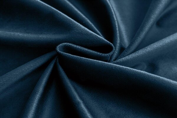 Petrolejový zatemňovací závěs VELVET 140x270 cm Zavěšení: Řasící páska