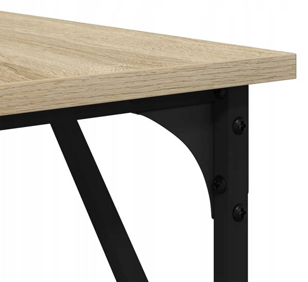 Rohový psací stůl BestBerg 837583 / 149 x 149 x 75 cm / dub sonoma