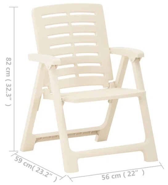3dílný zahradní set BestBerg 315833 / plast / bílá