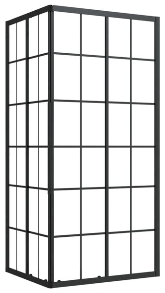 Sprchová zástěna BestBerg 150771 / 90 × 70 × 180 cm / černá/transparentní