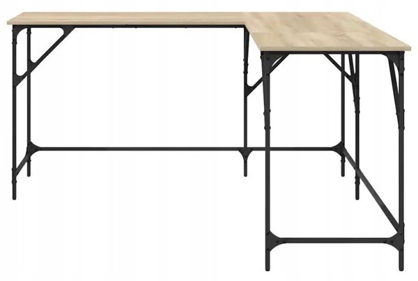 Rohový psací stůl BestBerg 837583 / 149 x 149 x 75 cm / dub sonoma