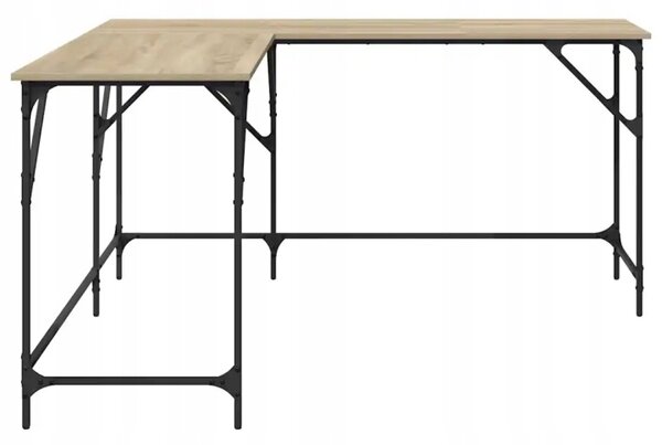 Rohový psací stůl BestBerg 837583 / 149 x 149 x 75 cm / dub sonoma