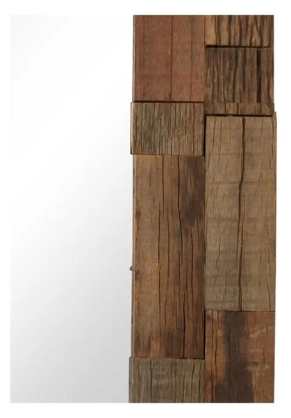 Nástěnné zrcadlo BestBerg 246305 / 80 x 50 cm / dřevo