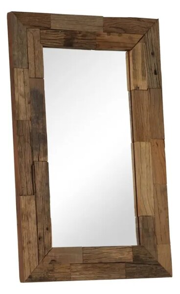 Nástěnné zrcadlo BestBerg 246305 / 80 x 50 cm / dřevo