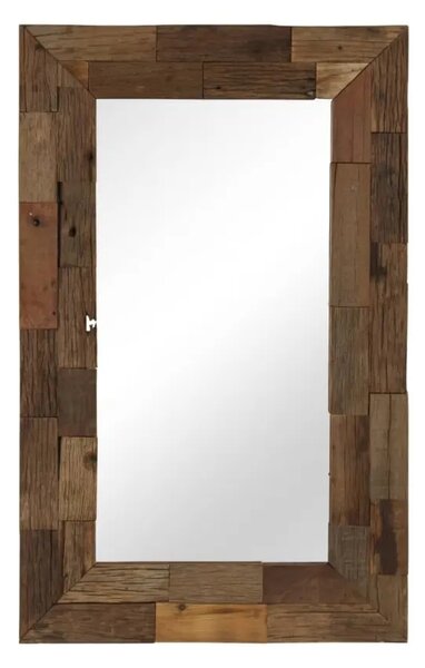 Nástěnné zrcadlo BestBerg 246305 / 80 x 50 cm / dřevo