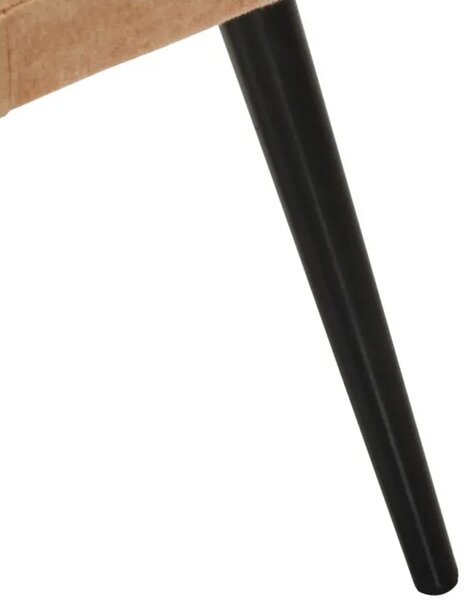 Křeslo s taburetem BestBerg 339667 / krémová