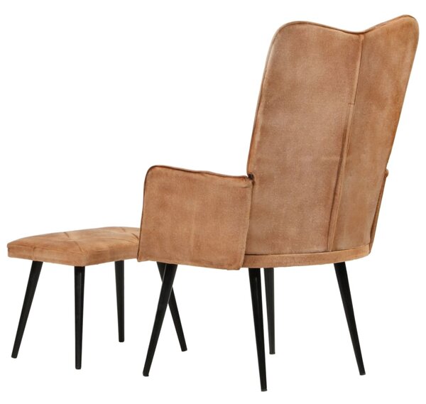 Křeslo s taburetem BestBerg 339668 / hnědá