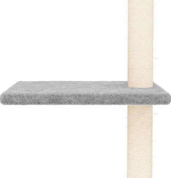 Škrabadlo pro kočky BestBerg 171706 / 48 × 35 × 267,5–297,5 cm / šedá