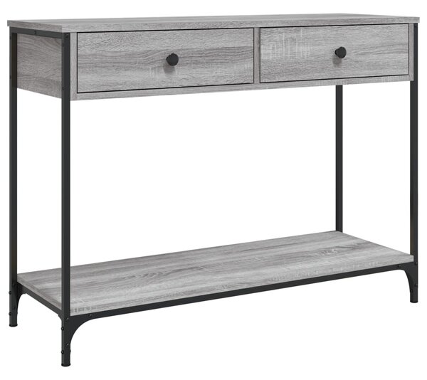 Konzolový stolek BestBerg 834173 / 100 x 34,5 x 75 cm / šedý dub sonoma