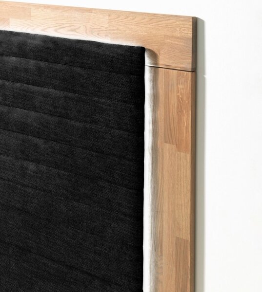 Postel boxspring včetně LED osvětlení MARCEL 2 dub masiv plocha spaní 180x200