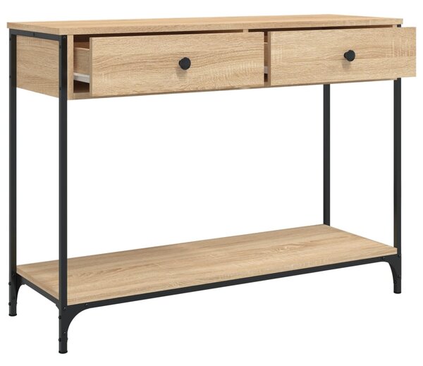 Konzolový stolek BestBerg 834171 / 100 x 34,5 x 75 cm / dub sonoma