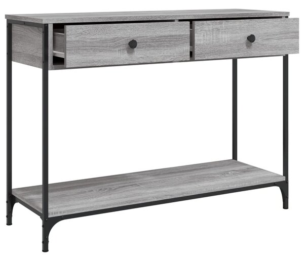 Konzolový stolek BestBerg 834173 / 100 x 34,5 x 75 cm / šedý dub sonoma