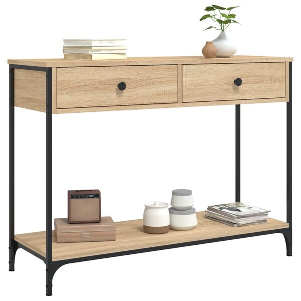 Konzolový stolek BestBerg 834171 / 100 x 34,5 x 75 cm / dub sonoma