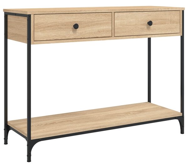 Konzolový stolek BestBerg 834171 / 100 x 34,5 x 75 cm / dub sonoma